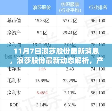 浪莎股份最新动态解析，产品特性、用户体验与目标用户群体洞察报告发布（11月7日）