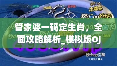 管家婆一码定生肖，全面攻略解析_模拟版OJB956.82