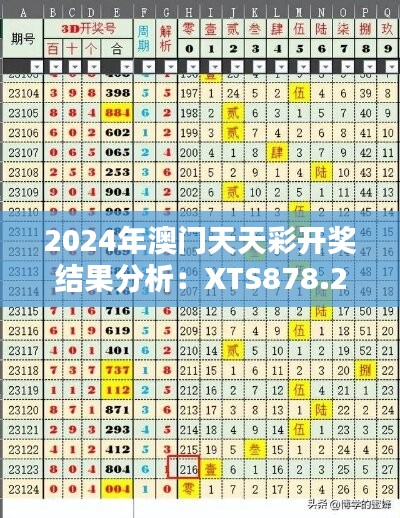 2024年澳门天天彩开奖结果分析：XTS878.21状态评估