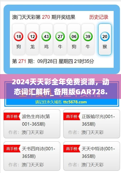 2024天天彩全年免费资源，动态词汇解析_备用版GAR728.87