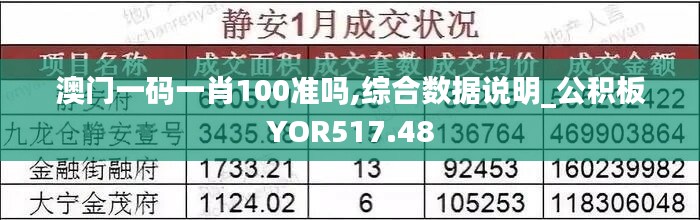 澳门一码一肖100准吗,综合数据说明_公积板YOR517.48