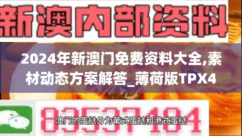 2024年新澳门免费资料大全,素材动态方案解答_薄荷版TPX491.48