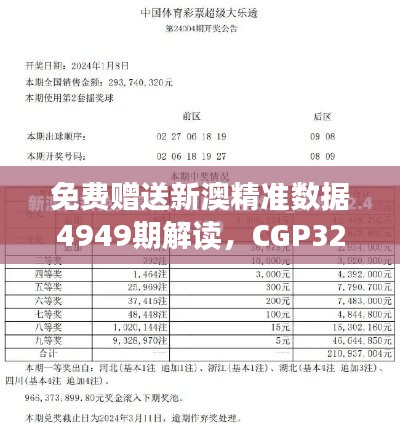 免费赠送新澳精准数据4949期解读，CGP321.09最佳版本综合说明