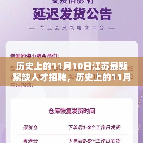 历史上的11月10日，江苏人才招聘紧缺日与精准招聘之路的探寻