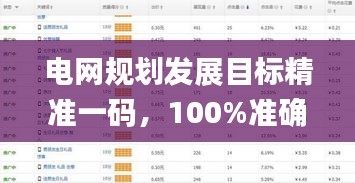 电网规划发展目标精准一码，100%准确率_EJC553.08直视版