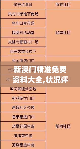 新澳门精准免费资料大全,状况评估解析_普虚境AMF352.78