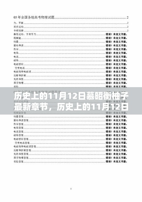 历史上的11月12日与慕昭衡柚子最新章节深度解析