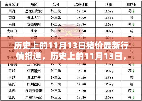 历史上的11月13日猪价行情深度解析与最新报道