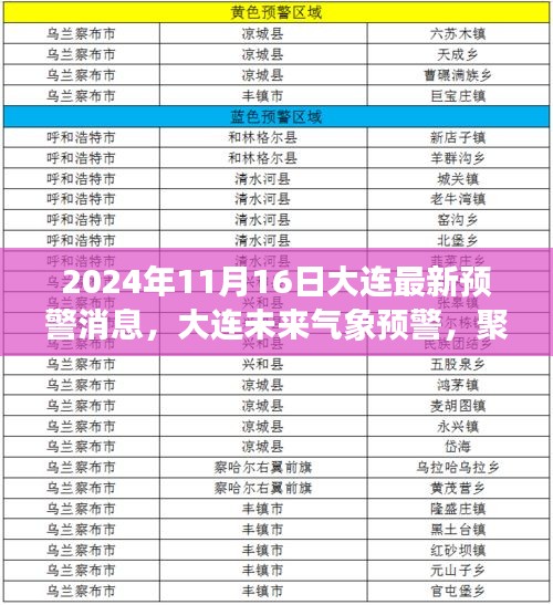 关于大连未来气象预警的最新消息，聚焦观点争议与个人立场（2024年11月16日）