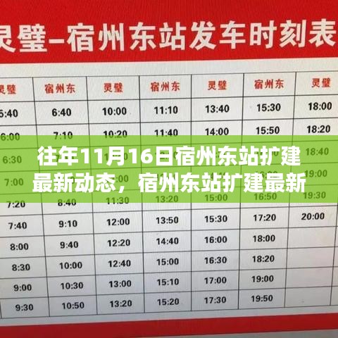 宿州东站扩建最新动态回顾，历程、影响与时代地位展望（历年11月16日更新）