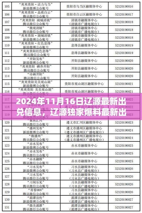 辽源最新出兑信息集结与店铺转让全攻略（2024年11月16日）