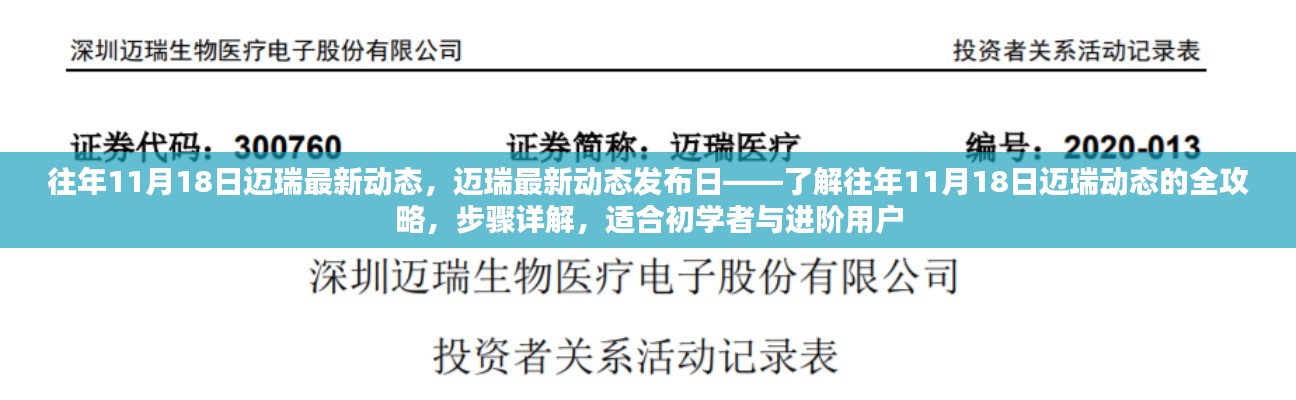 迈瑞最新动态发布日揭秘，往年11月18日迈瑞动态全攻略，步骤详解供初学者与进阶用户参考