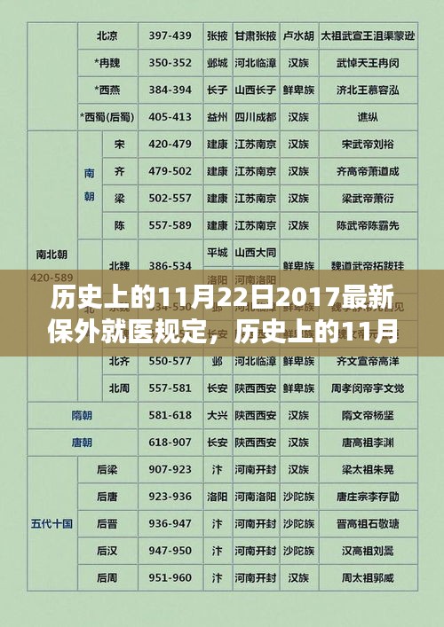 历史上的11月22日，最新保外就医规定的发展与影响解读