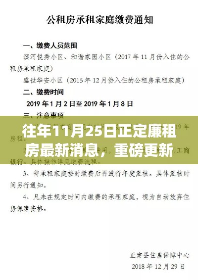 往年11月25日正定廉租房最新消息全解析，重磅更新，你关心的都在这里