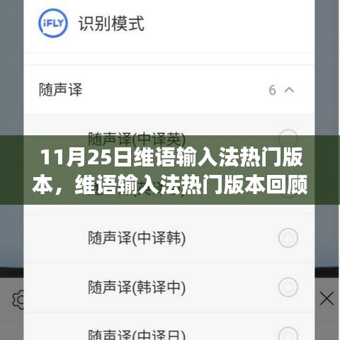 11月25日维语输入法热门版本回顾，背后的故事与影响