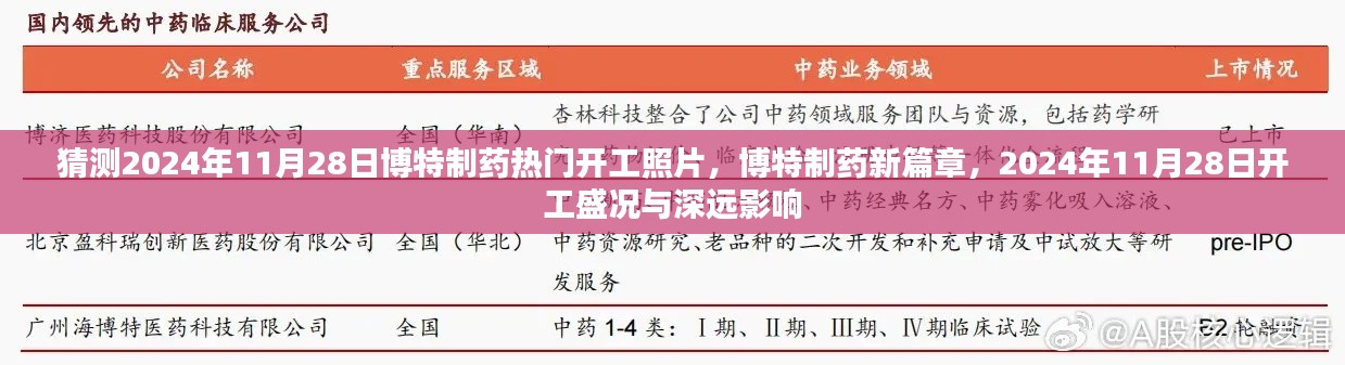 博特制药新篇章开启，2024年11月28日开工盛况与未来深远影响实拍照片猜想