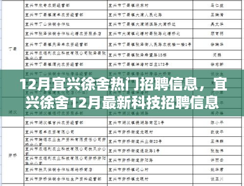 宜兴徐舍最新科技招聘启事，智能生活职位火热招募中