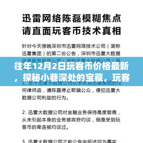 探秘小巷深处的宝藏，玩客币最新价格动向与独特小店的传奇故事（往年12月2日）