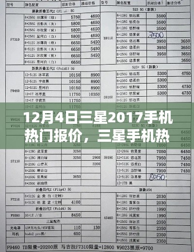 三星手机热门报价指南，初学者到进阶用户适用（2017年12月版）