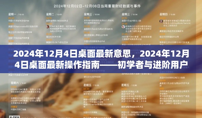 2024年12月4日桌面操作最新指南，从入门到精通的实用教程