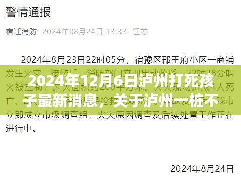 泸州不幸事件深度探讨，最新进展与要点解析（2024年12月6日）