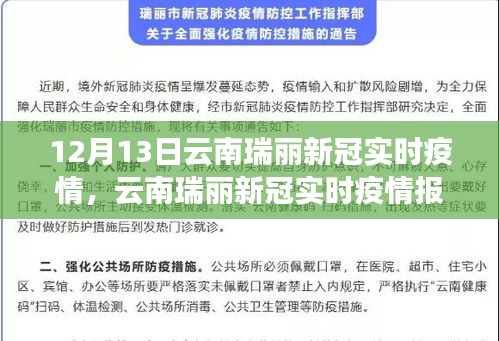 云南瑞丽最新新冠实时疫情报告，聚焦十二月十三日动态