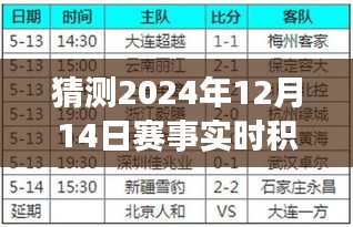 揭秘，预测与动态生成2024年赛事实时积分榜的过程揭秘！