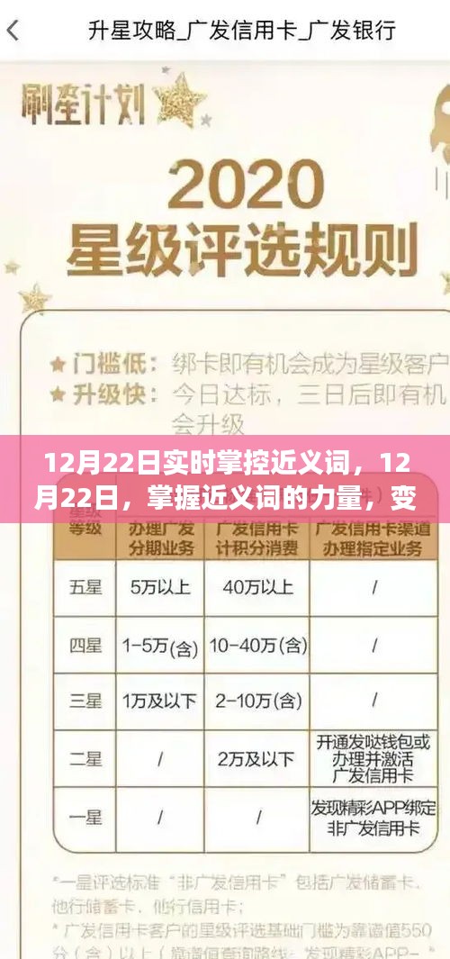 掌握近义词的力量，自信与成长的喜悦之旅在12月22日见证变化时刻