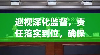 巡视深化监督，责任落实到位，确保履职尽责