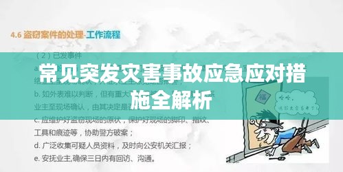 常见突发灾害事故应急应对措施全解析