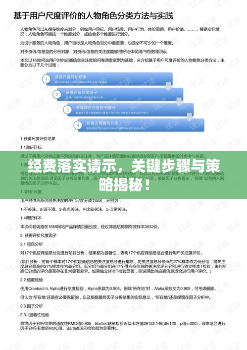 经费落实请示，关键步骤与策略揭秘！