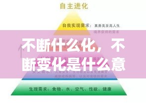 不断什么化，不断变化是什么意思 