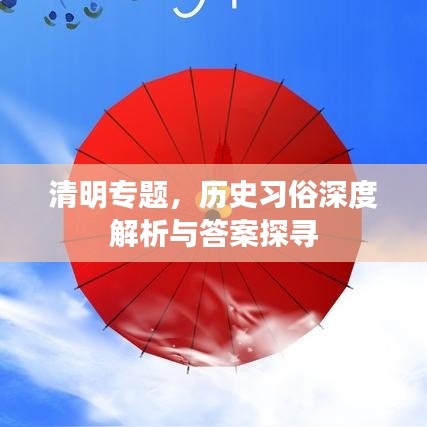 清明专题，历史习俗深度解析与答案探寻