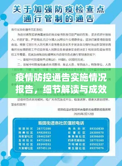 疫情防控通告实施情况报告，细节解读与成效分析