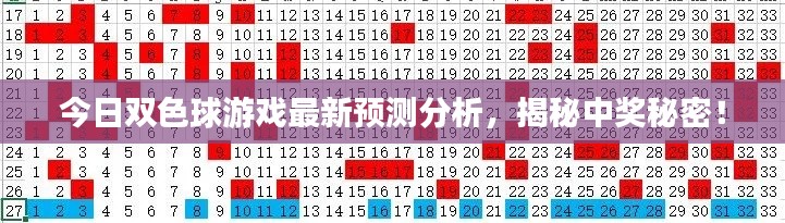 今日双色球游戏最新预测分析，揭秘中奖秘密！