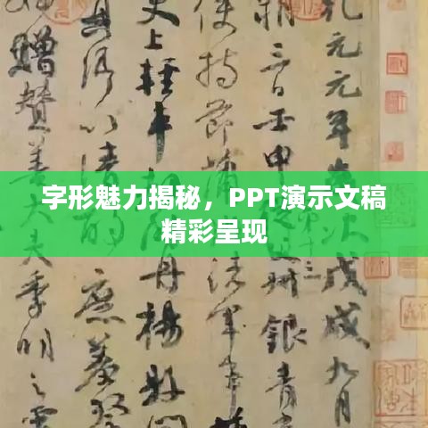 字形魅力揭秘，PPT演示文稿精彩呈现