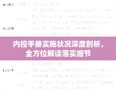 内控手册实施状况深度剖析，全方位解读落实细节